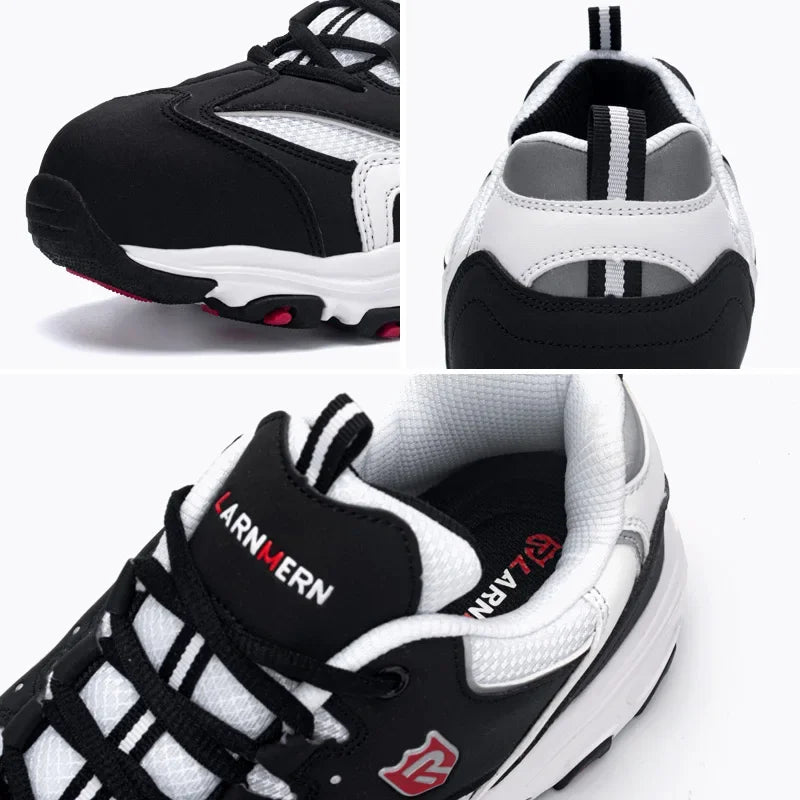 LARNMERN Men's Safety Shoes Steel Toe Work Shoe Anti-puncture Anti-smashing Construction Comfortable Lightweight Breathable Shoe