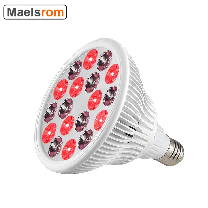 E27 54W Red Light LED Massage Therapy Lamp  660nm 850nm Near Infrared Therapy Light LED Lamp/ Red Light Grow LED Bulb