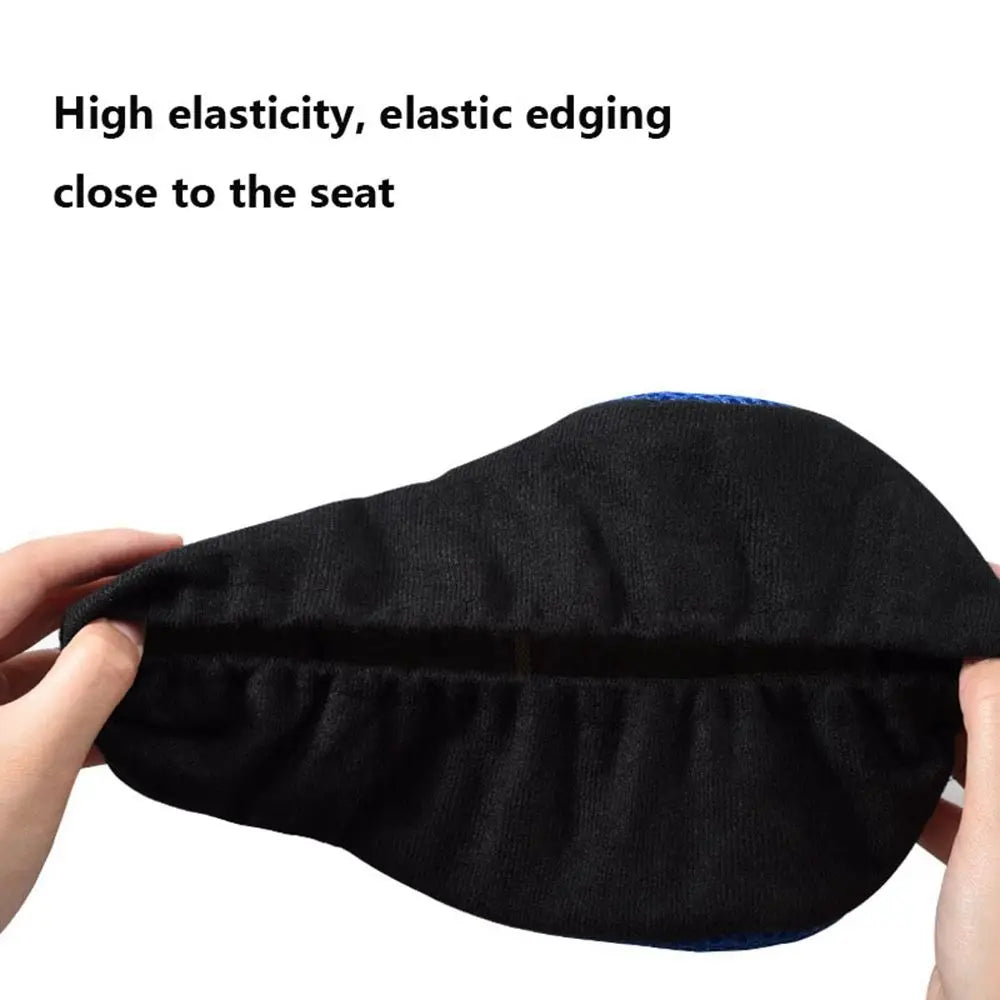 3D Soft Bicycle Saddle Cover Shockproof Anti Slip Breathable Saddles Cycling Silicone Comfortable Seats Bicycle Bike Accessories