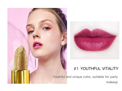 Gold Velvet Matte Moisturizing Waterproof Lipstick Makeup/cosmetics Pigment Nude Rouge