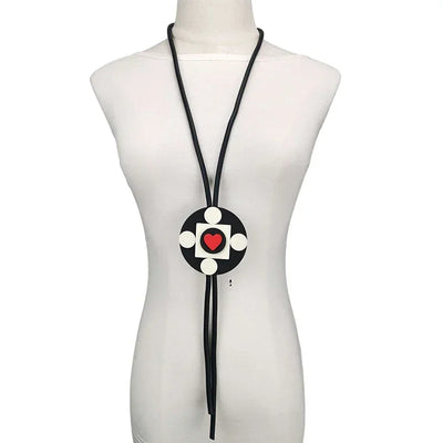 UKEBAY New Pendant Necklace Women Handmade Jewelry Rubber Necklaces Long Clothes Chain Statement Accessories Luxury Necklaces
