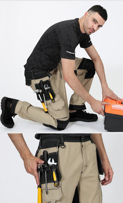 Work Pants For Men Multifunctional Work Trousers Workwear Pants With Reflective Tapes