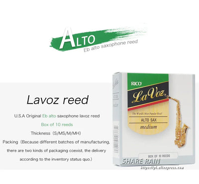 U.S.A Original D’Addario RICO lavoz reed Eb alto saxophone Bb soprano tenor baritone sax  reed
