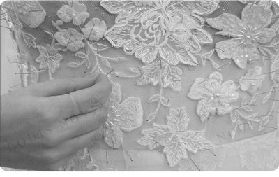 A-line Sexy Exquisite Satin Bridal Gown Beaded Sweetheart Puff Sleeve Wedding Dresses For Women