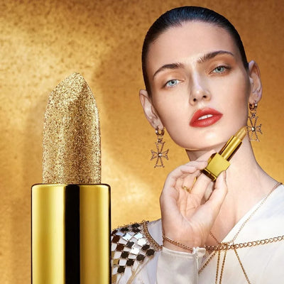 Gold Velvet Matte Moisturizing Waterproof Lipstick Makeup/cosmetics Pigment Nude Rouge