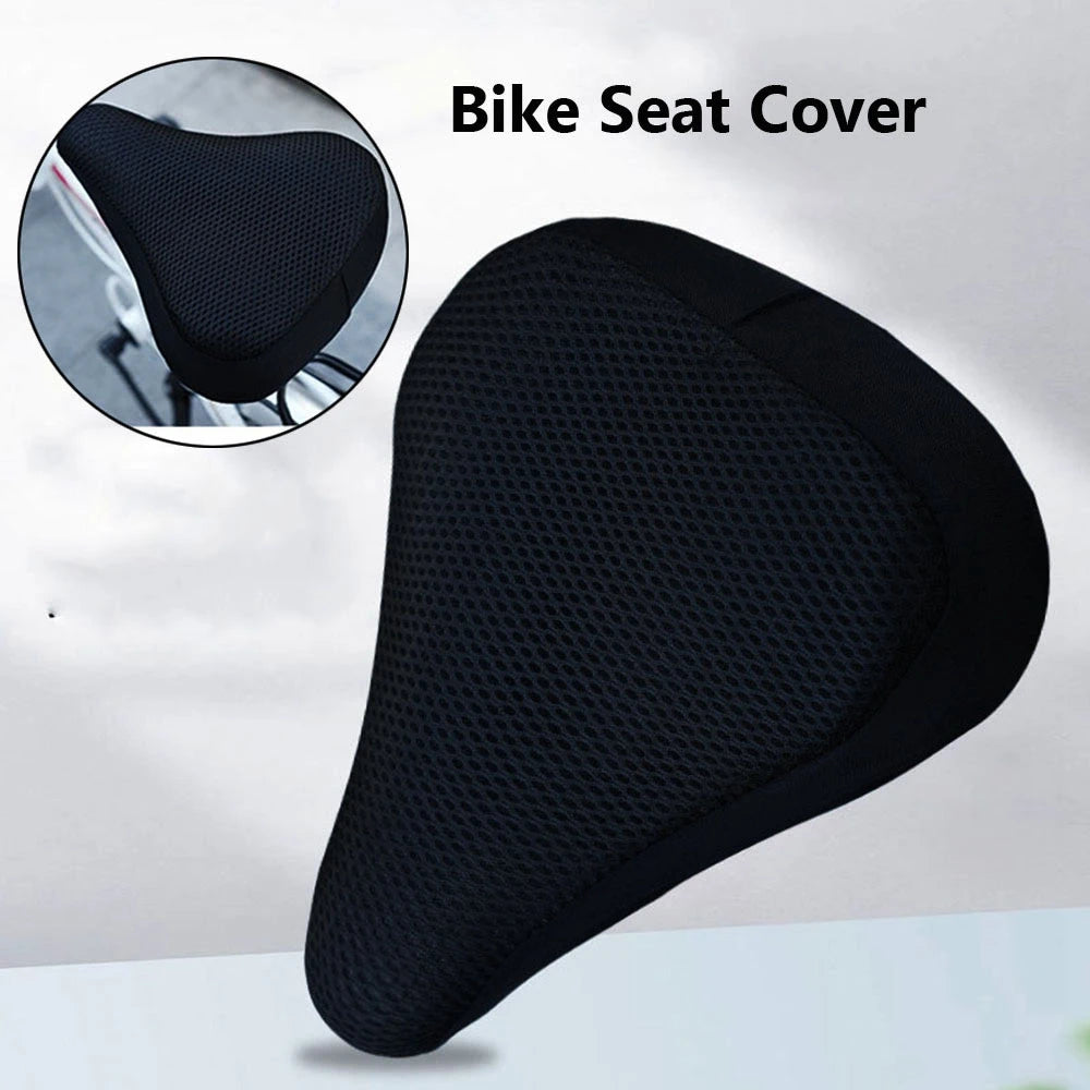 3D Soft Bicycle Saddle Cover Shockproof Anti Slip Breathable Saddles Cycling Silicone Comfortable Seats Bicycle Bike Accessories