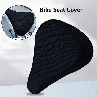 3D Soft Bicycle Saddle Cover Shockproof Anti Slip Breathable Saddles Cycling Silicone Comfortable Seats Bicycle Bike Accessories