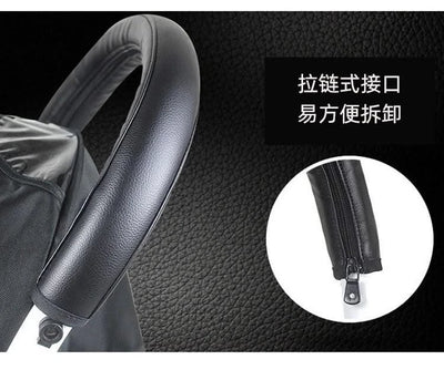 New Baby Stroller Handle PU Leather Baby Stroller Baby Stroller Armrest Box Babies Accessories Protective Cover