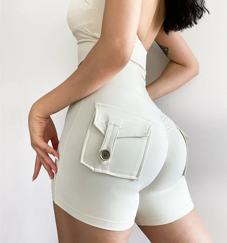 Casual Biker Shorts Women High Waist Seamless Workout Leggings Fitness Joggings Gym Tights Scrunch Butt Yoga Shorts Sportswear