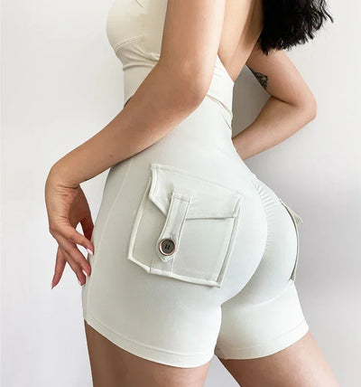 Casual Biker Shorts Women High Waist Seamless Workout Leggings Fitness Joggings Gym Tights Scrunch Butt Yoga Shorts Sportswear