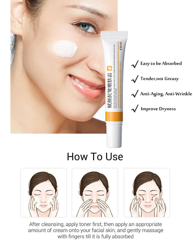 Retinol Facial Cream Firming, Lifting, Anti-aging Fine Lines, Whitening, Brightening, Moisturizing, Facial Skin Care 20g