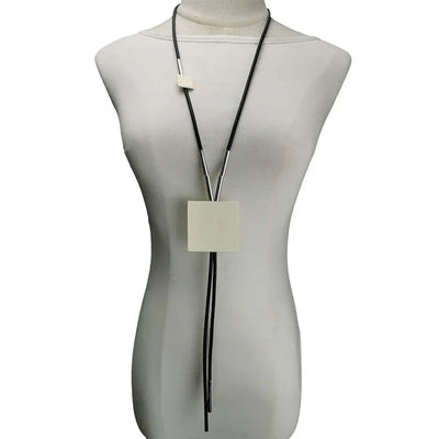 UKEBAY New Pendant Necklace Women Handmade Jewelry Rubber Necklaces Long Clothes Chain Statement Accessories Luxury Necklaces