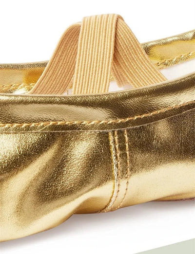 Girls Ballet Shoes Gold Silver Soft Sole Ballet Dance Slippers Children Practise Ballerina Shoes Woman Gymnastics