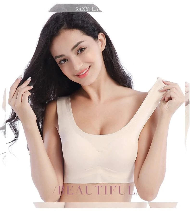 Plus Size Women Bras Bralette Comfortable Invisible Bras Push Up Breathable Brassiere Non Wired