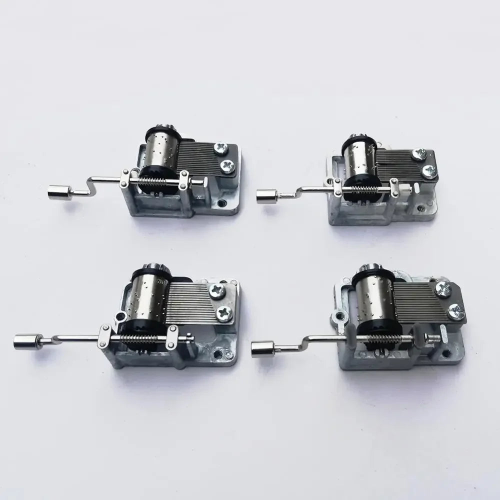 Hand Cranked Music Movement DIY Music Box Decorative Collectibles wooden Music (A Variety Of Music Available)