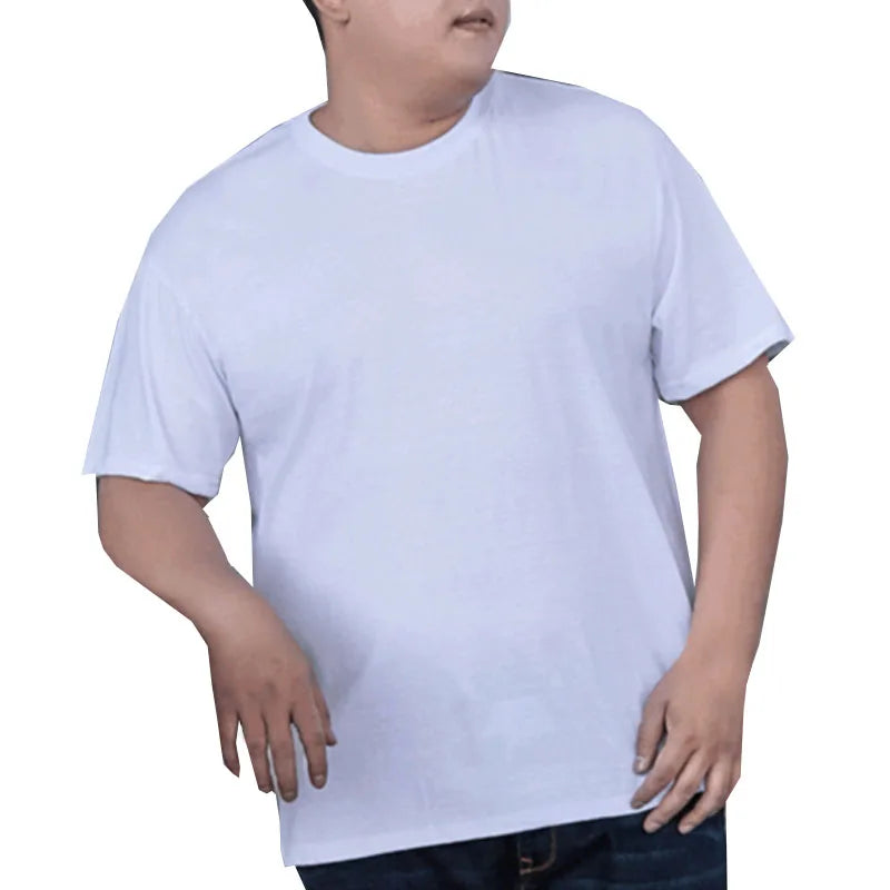 Summer 170kg Oversized T-shirt Men 5XL 6XL 7XL 8XL 9XL 10XL 12XL Cotton Loose T-shirt