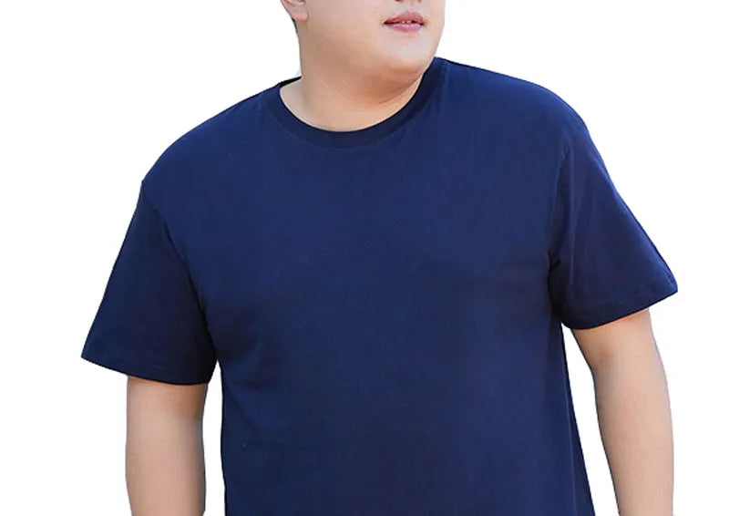 Summer 170kg Oversized T-shirt Men 5XL 6XL 7XL 8XL 9XL 10XL 12XL Cotton Loose T-shirt