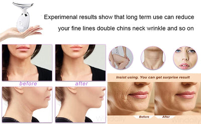 New 3 Colors Neck Face Beauty Device Facial Lifting Machine Skin Tighten Reduce Double Chin Anti Wrinkle Remove Lifting Massager