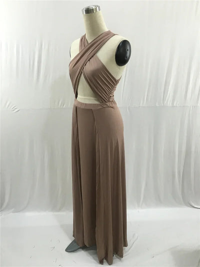 Sexy Black Irregular Split Bandage Long Dress 2021 Fashion Women Summer Dresses Casual Vestidos Party Femme Robe Plus Size New