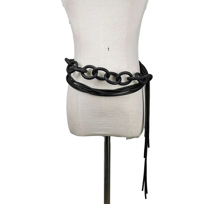 UKEBAY New Handmade Luxury Necklaces For Women Rubber Jewelry Black Statement Necklace Fashion Clothes Chain Gothic Accessories