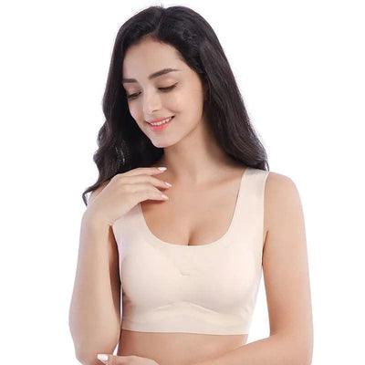 Plus Size Women Bras Bralette Comfortable Invisible Bras Push Up Breathable Brassiere Non Wired