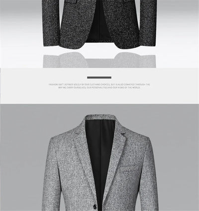 FGKKS 2023 Spring Autumn Blazers Men Fashion Slim Casual Business Handsome Suits Brand Men's Blazers Tops
