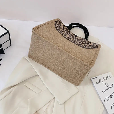 Canvas Handbags For Women Fashion Tote Beach Bags Reusable Shopping Bags Casual Large Capacity Designer Shoulder Pouch Bags