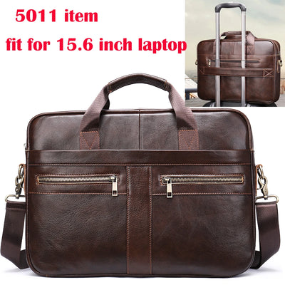 WESTAL Men's Briefcases Men's Bags Genuine Leather Lawyer/Office Bag Laptop Bag Men's Leather Briefcases Bag for Documents