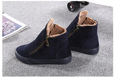 TIMETANG winter snow boots for women winter shoes with warm plush zipper for cold winter fashion boots for women brand Sweet