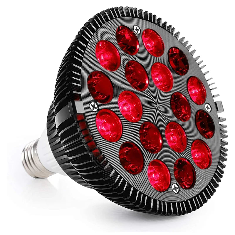 E27 54W Red Light LED Massage Therapy Lamp  660nm 850nm Near Infrared Therapy Light LED Lamp/ Red Light Grow LED Bulb