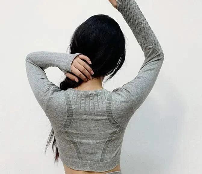 2020 New Active Wear Sets Women Workout Clothes Gym Wear Tracksuits Yoga Jogging Track Outfit Legging Long Sleeves Shirts Suits