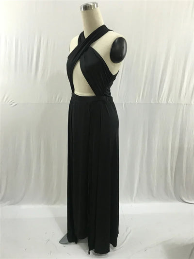Sexy Black Irregular Split Bandage Long Dress 2021 Fashion Women Summer Dresses Casual Vestidos Party Femme Robe Plus Size New