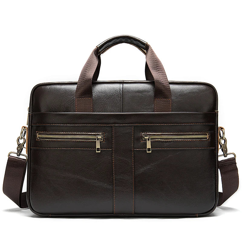 WESTAL Men's Briefcases Men's Bags Genuine Leather Lawyer/Office Bag Laptop Bag Men's Leather Briefcases Bag for Documents