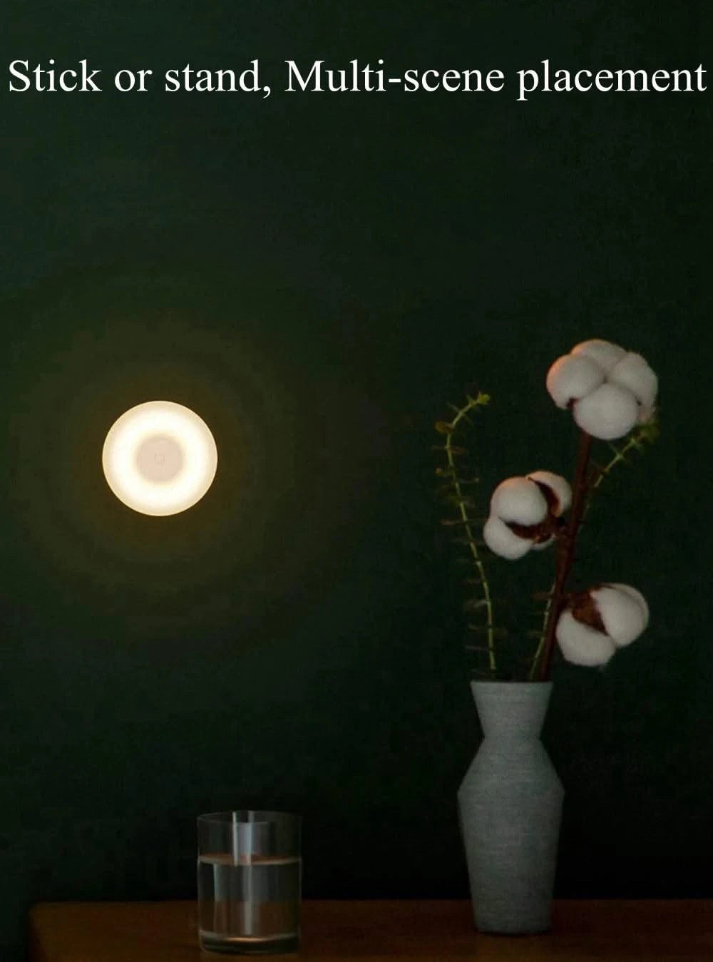 Xiaomi Mijia Night Light 2 360°Rotation Magnetic Human Infrared Light Dual Sensor Mini Wall Light 2800K Warm Yellow 2 Level Adju