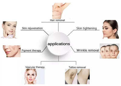 IPL OPT Laser Hair Removel Machine for Women 3 IN 1 ND YAG Q Switch Tattoo Removal Professional RF Face Lift Skin Tight Device