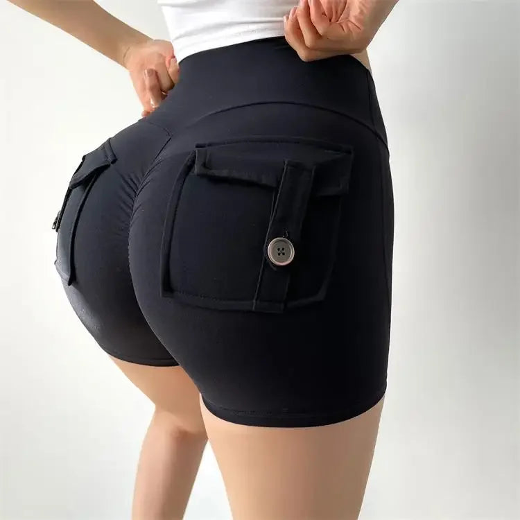 Casual Biker Shorts Women High Waist Seamless Workout Leggings Fitness Joggings Gym Tights Scrunch Butt Yoga Shorts Sportswear