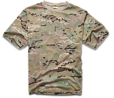 New Outdoor Camouflage T-shirt Men Breathable Tactical Combat T Shirt Dry Camo Camp Tees Hunting Clothes Shirt