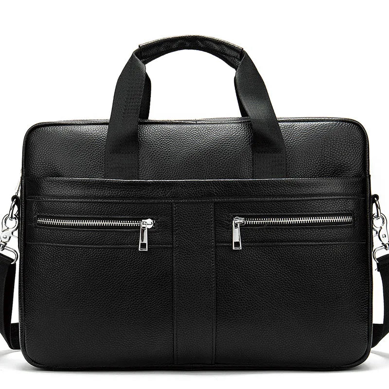 WESTAL Men's Briefcases Men's Bags Genuine Leather Lawyer/Office Bag Laptop Bag Men's Leather Briefcases Bag for Documents