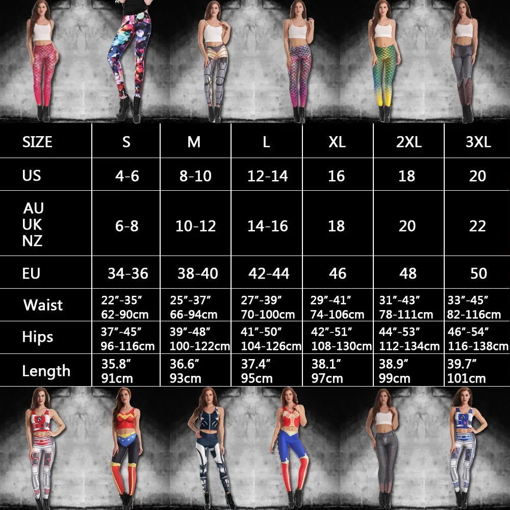 NADANBAO MECHA CosPlay Women Leggings ROBOT Comic Cartoon Printed leggins Woman leggins women pant