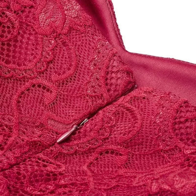 Summer Burgundy Party Dress Floral Lace Long Women Short Sleeve Ruffle Elegant Red Blue Black Casual Maxi Date Satin Vestidos