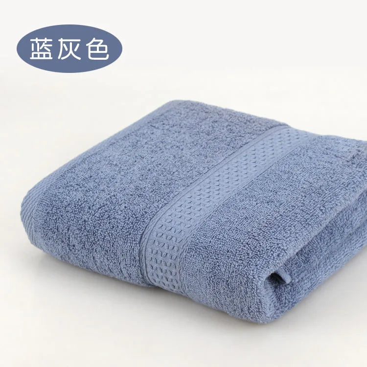 Large Bath Towels for Adults, 100% Cotton, Solid Terry, Beach Towel, Absorbent Yoga Shower Towels Bathroom, Wholesale, 70*140cm