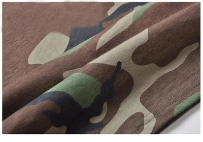 New Outdoor Camouflage T-shirt Men Breathable Tactical Combat T Shirt Dry Camo Camp Tees Hunting Clothes Shirt