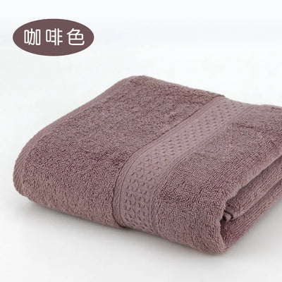 Large Bath Towels for Adults, 100% Cotton, Solid Terry, Beach Towel, Absorbent Yoga Shower Towels Bathroom, Wholesale, 70*140cm