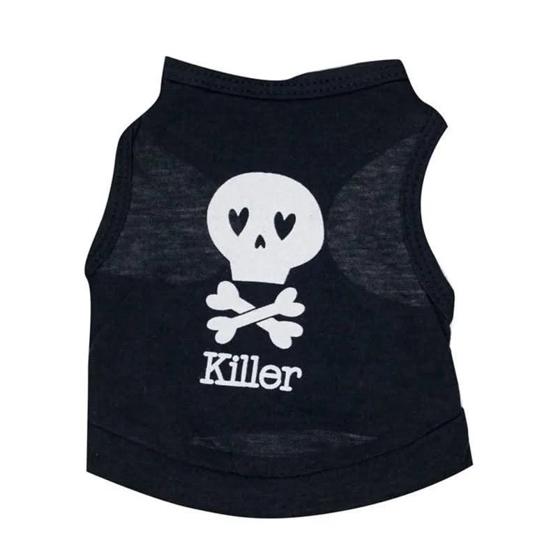 Pet Dog Clothes For Dog Cat Vest  T Shirts Pet Costume Cotton Clothes For Small Dogs Chihuahua Cool Puppy Clothing For Kitty 40