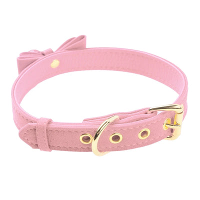 Fashion Bow Tie Neck Choker Collar Necklace with Bell PU Leather Adjustable Choker Collar for Women Girls Halloween cat costume