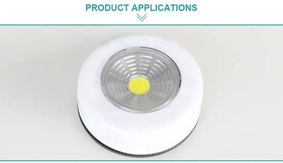 LED COB Touch Sensor Small Night Light LED Under Cabinet Light With Adhesive Sticker Wireless Wall Lamp Wardrobe Cupboard Lamp