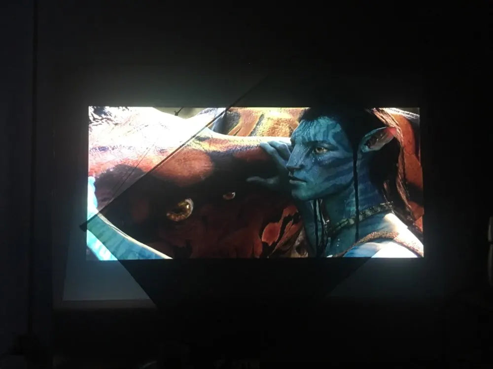 Portable Projector Screen Reflective Fabric Cloth Projection Curtain Highly Increase Brightness for Low Lumen Projectors