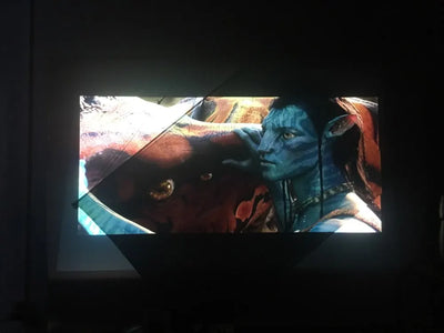 Portable Projector Screen Reflective Fabric Cloth Projection Curtain Highly Increase Brightness for Low Lumen Projectors