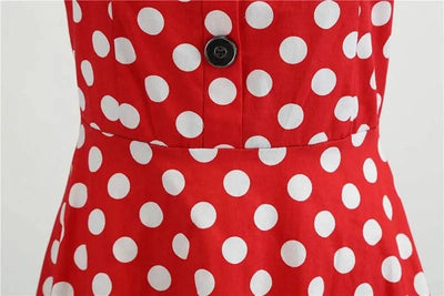 Women Summer Dress Elegant Retro Vintage 50s 60s Robe Rockabilly Swing Pinup Dresses Casual Red Party Vestidos