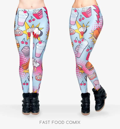 ZHBSLWT   Hot Sale New Arrival 3D Printed Fashion Women Leggings Space Galaxy Leggins